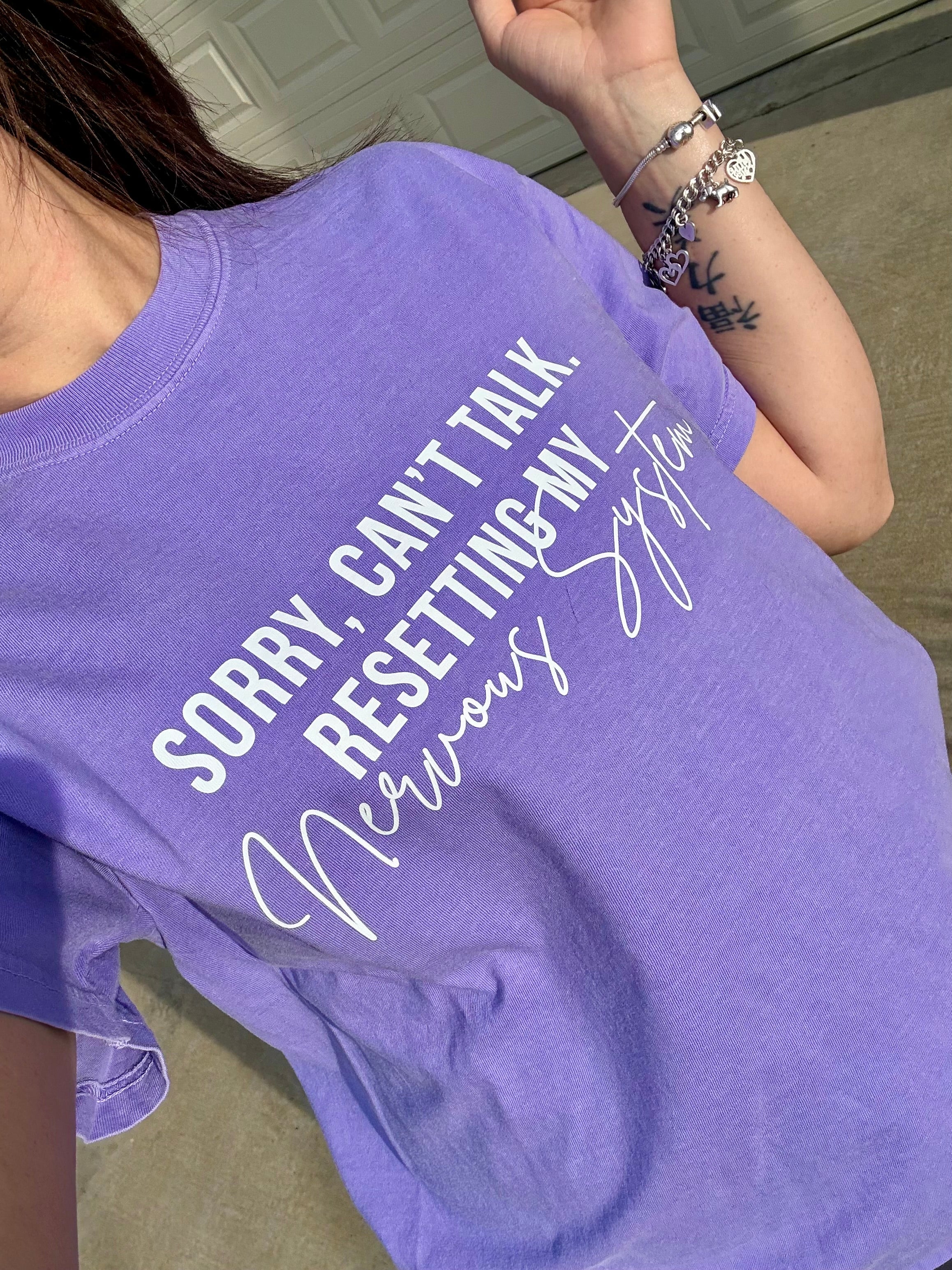SORRY, CAN’T TALK TEE